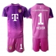 Bayern Munich Manuel Neuer #1 Målvakt Barnkläder Tredje matchtröja till baby 2025-26 Kortärmad (+ Korta byxor) Billigt